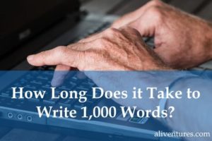 How long does it take to write 1,000 words (title image)